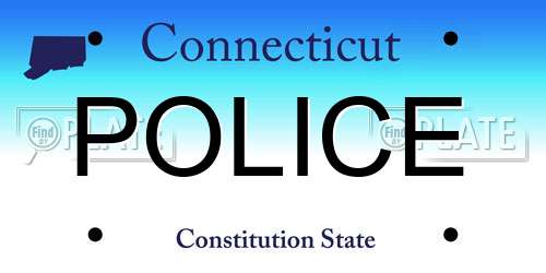 POLICE Connecticut License Plate
