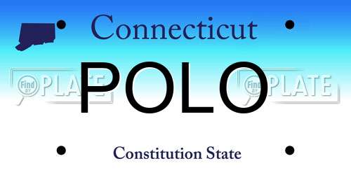POLO Connecticut License Plate