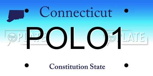 POLO1 Connecticut License Plate