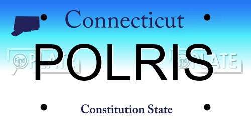 POLRIS Connecticut License Plate