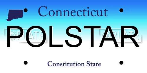 POLSTAR Connecticut License Plate
