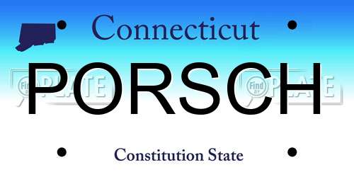 PORSCH Connecticut License Plate