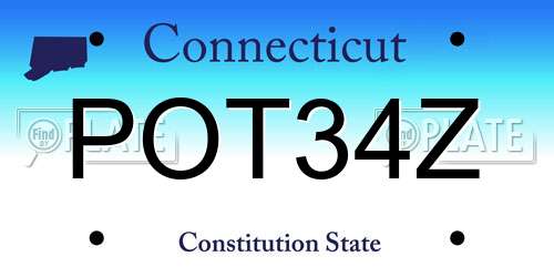 POT34Z Connecticut License Plate