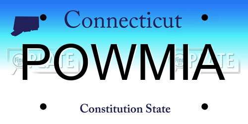 POWMIA Connecticut License Plate