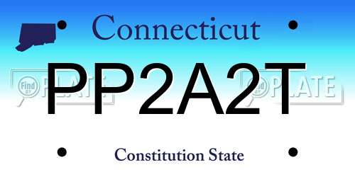 PP2A2T Connecticut License Plate