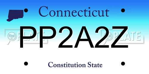 PP2A2Z Connecticut License Plate