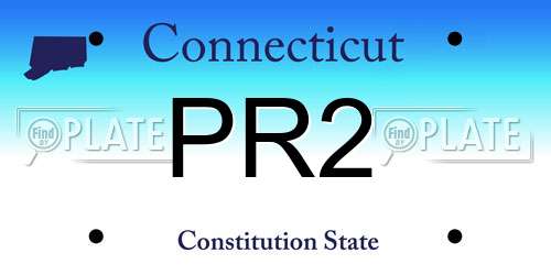 PR2 Connecticut License Plate