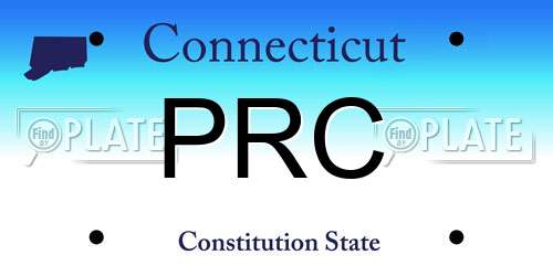 PRC Connecticut License Plate