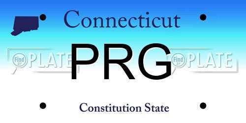 PRG Connecticut License Plate