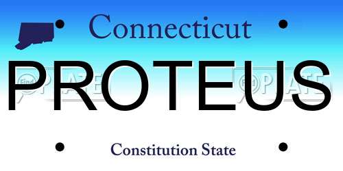 PROTEUS Connecticut License Plate