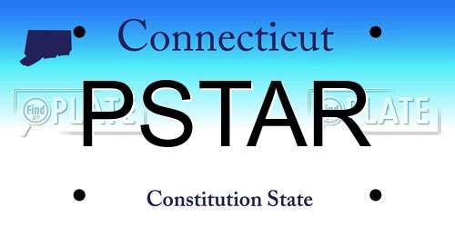 PSTAR Connecticut License Plate