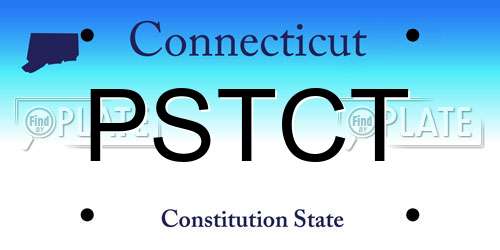 PSTCT Connecticut License Plate