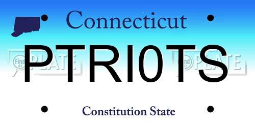 PTRI0TS Connecticut License Plate