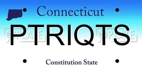 PTRIQTS Connecticut License Plate