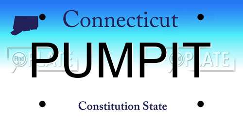PUMPIT Connecticut License Plate