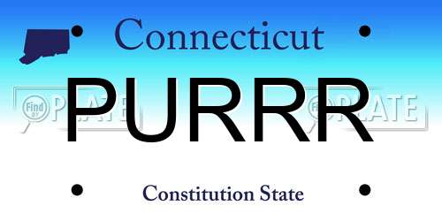 PURRR Connecticut License Plate