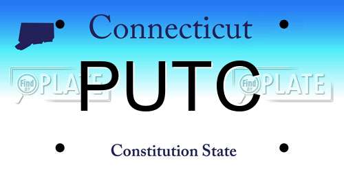 PUTC Connecticut License Plate