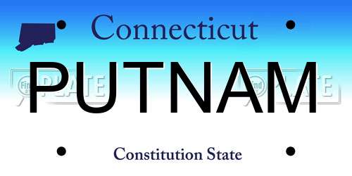 PUTNAM Connecticut License Plate