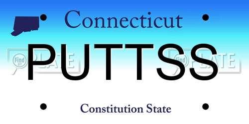 PUTTSS Connecticut License Plate