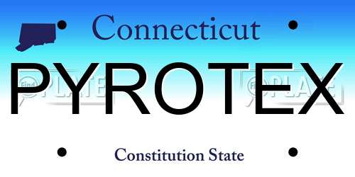 PYROTEX Connecticut License Plate