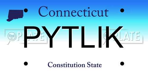 PYTLIK Connecticut License Plate