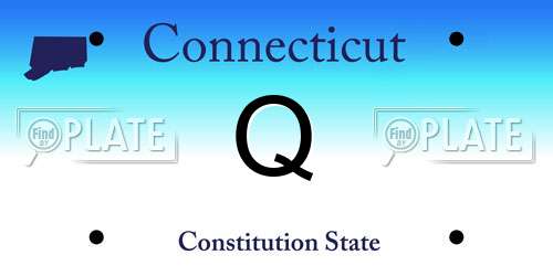 Q Connecticut License Plate