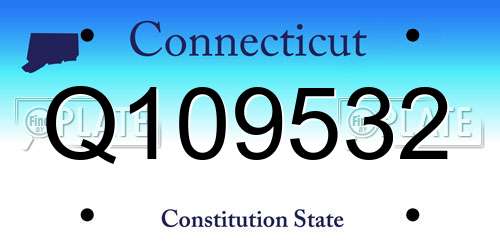 Q109532 Connecticut License Plate