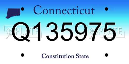 Q135975 Connecticut License Plate