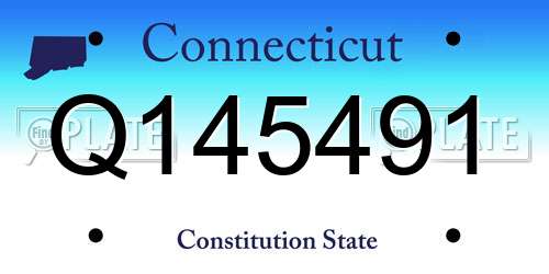 Q145491 Connecticut License Plate