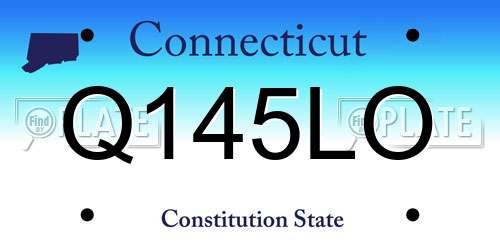 Q145LO Connecticut License Plate