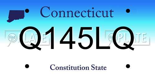 Q145LQ Connecticut License Plate