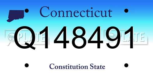 Q148491 Connecticut License Plate
