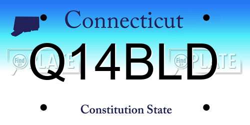 Q14BLD Connecticut License Plate
