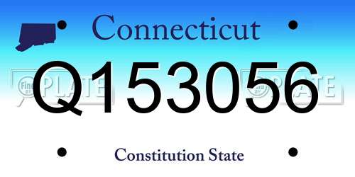 Q153056 Connecticut License Plate