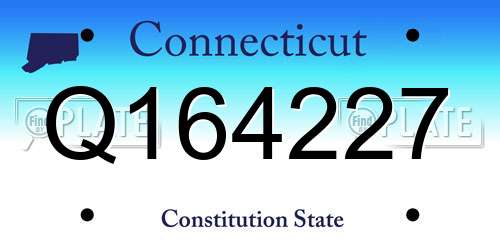 Q164227 Connecticut License Plate