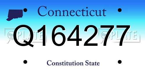 Q164277 Connecticut License Plate