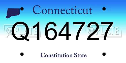 Q164727 Connecticut License Plate