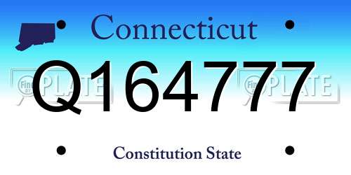 Q164777 Connecticut License Plate