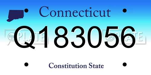 Q183056 Connecticut License Plate