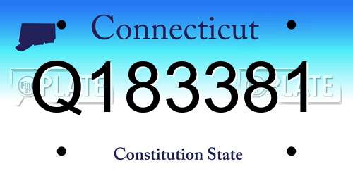 Q183381 Connecticut License Plate