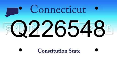 Q226548 Connecticut License Plate