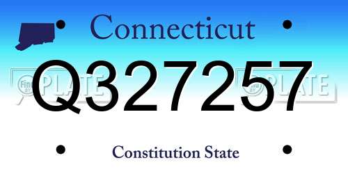 Q327257 Connecticut License Plate