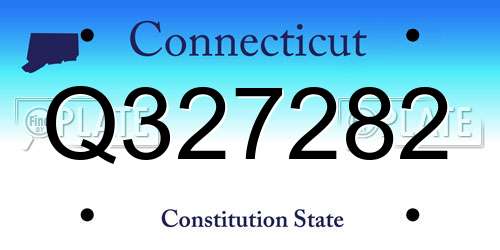 Q327282 Connecticut License Plate