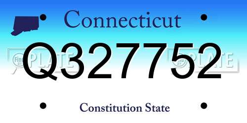 Q327752 Connecticut License Plate