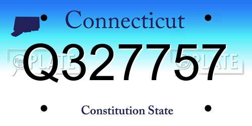 Q327757 Connecticut License Plate