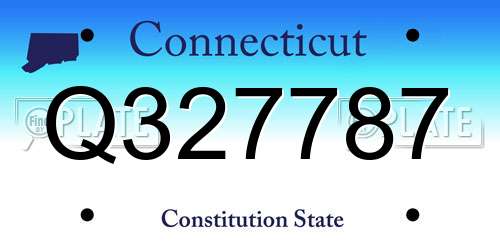 Q327787 Connecticut License Plate