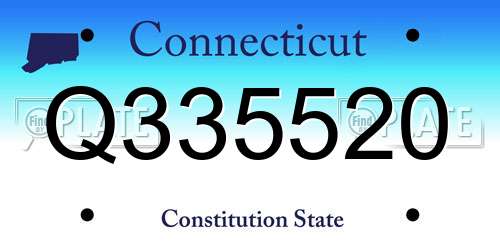 Q335520 Connecticut License Plate