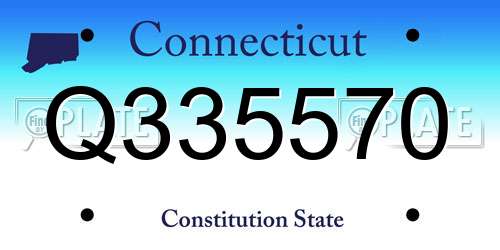 Q335570 Connecticut License Plate