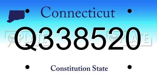 Q338520 Connecticut License Plate
