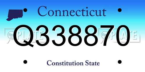 Q338870 Connecticut License Plate
